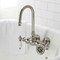 Kingston Brass CA5T8 3-3/8" Tub Wall Mount Clawfoot Tub Faucet, Brushed Nickel CA5T8 - alternate 6